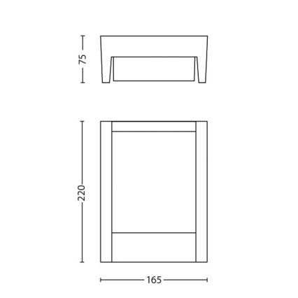 Philips 16460/93/P3 - LED kinkiet zewnętrzny MYGARDEN ARBOUR 1xLED/6W/230V