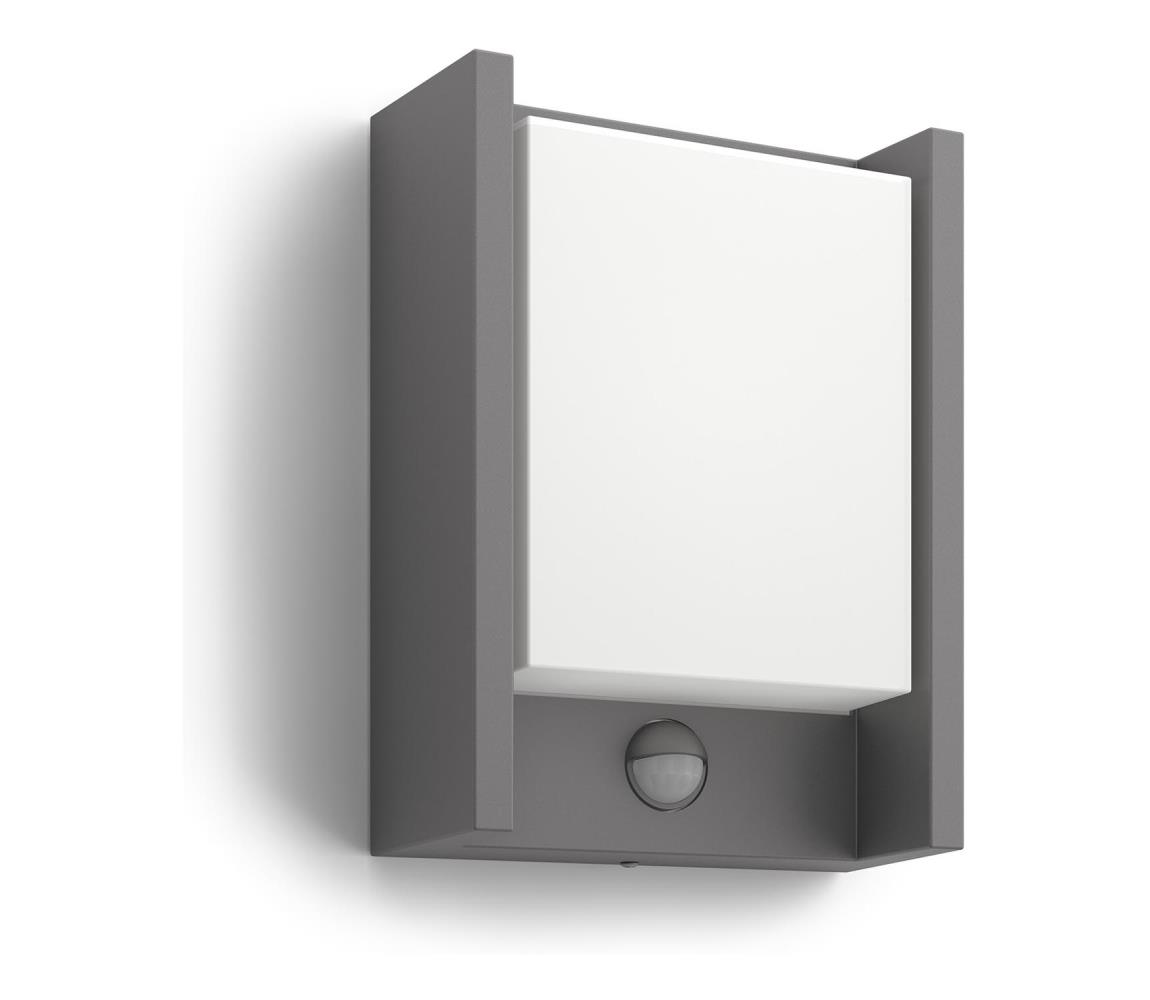Philips 16461/93/16 - LED Oświetlenie zewnętrzne z czujnikiem ARBOUR LED/6W IP44