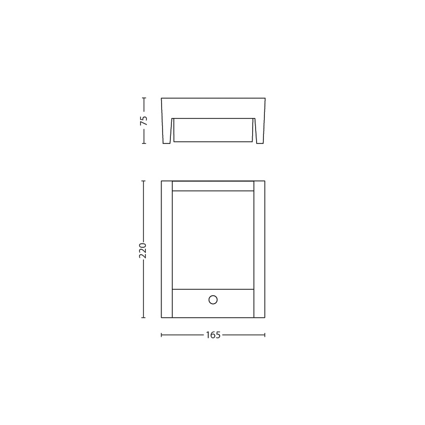 Philips 16461/93/16 - LED zewnętrzny kinkiet z czujnikiem ruchu MYGARDEN ARBOUR 1xLED/6W/230V