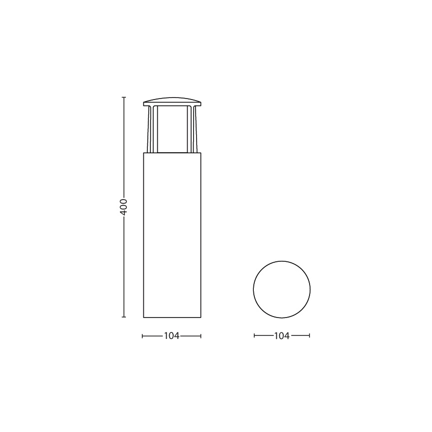 Philips 16466/93/16 - LED lampa na zewnątrz MYGARDEN STOCK 1xLED/6W/230V