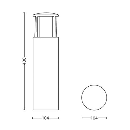 Philips - LED lampa na zewnątrz 1xLED/6W/230V