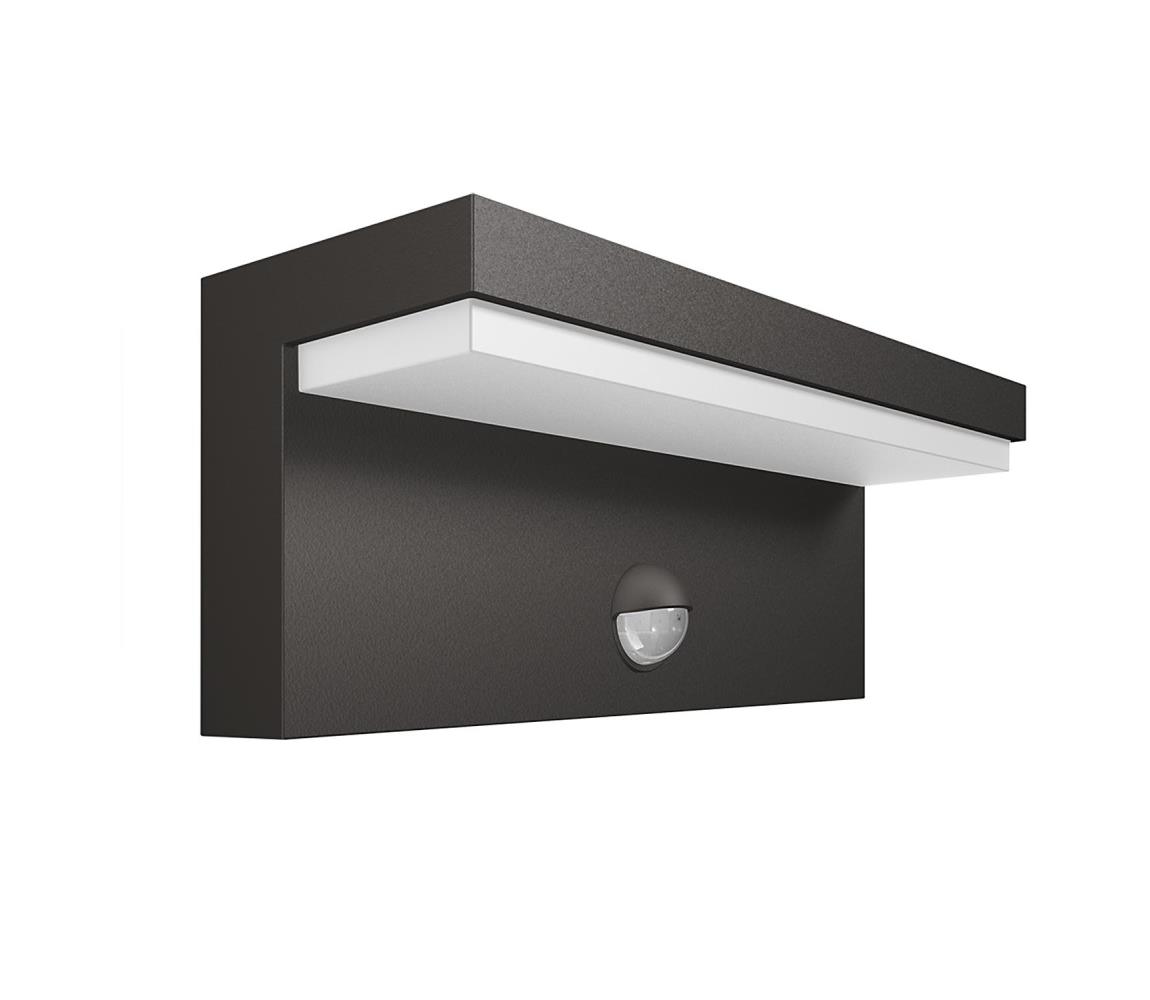 Philips 16484/93/P3 - LED Oświetlenie zewnętrzne z czujnikiem BUSTAN 2xLED/4,5W IP44
