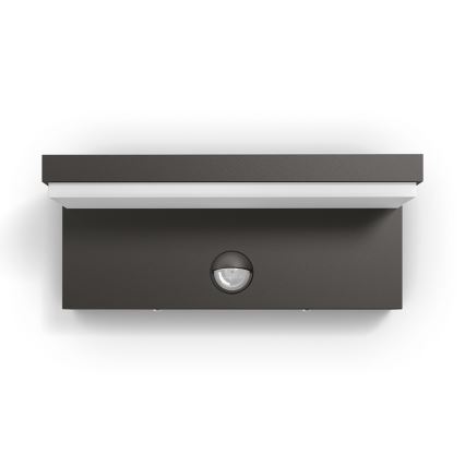 Philips 16484/93/P3 - LED Kinkiet zewnętrzny z czujnikiem BUSTAN 2xLED/4,5W