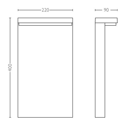 Philips - LED Lampa zewnętrzna 2xLED/4,5W/230V IP44