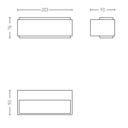 Philips - Przyciemniane światło zewnętrzne 2xLED/4,5W IP44