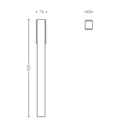 Philips 16488/93/P0 - Oświetlenie zewnętrzne MYGARDEN STRATOSPHERE 2xLED/4,5W