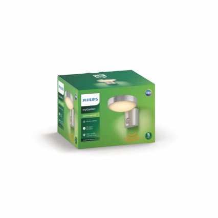 Philips - LED Kinkiet zewnętrzny z czujnikiem 1xLED/8W/230V IP44