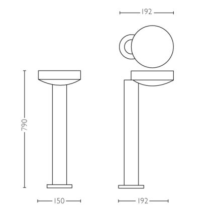 Philips - LED Oświetlenie zewnętrzne LED/8W