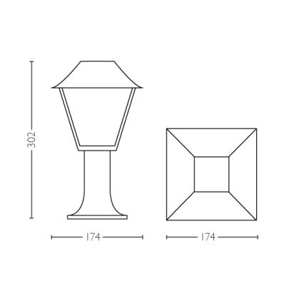 Philips - Lampa zewnętrzna 1xE27/60W/230V IP44