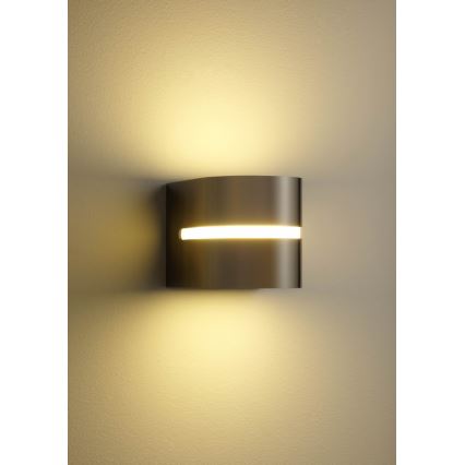 Philips 16928/47/16 - Kinkiet zewnętrzny MYGARDEN HAZEL 1xE27/20W/230V stal nierdzewna