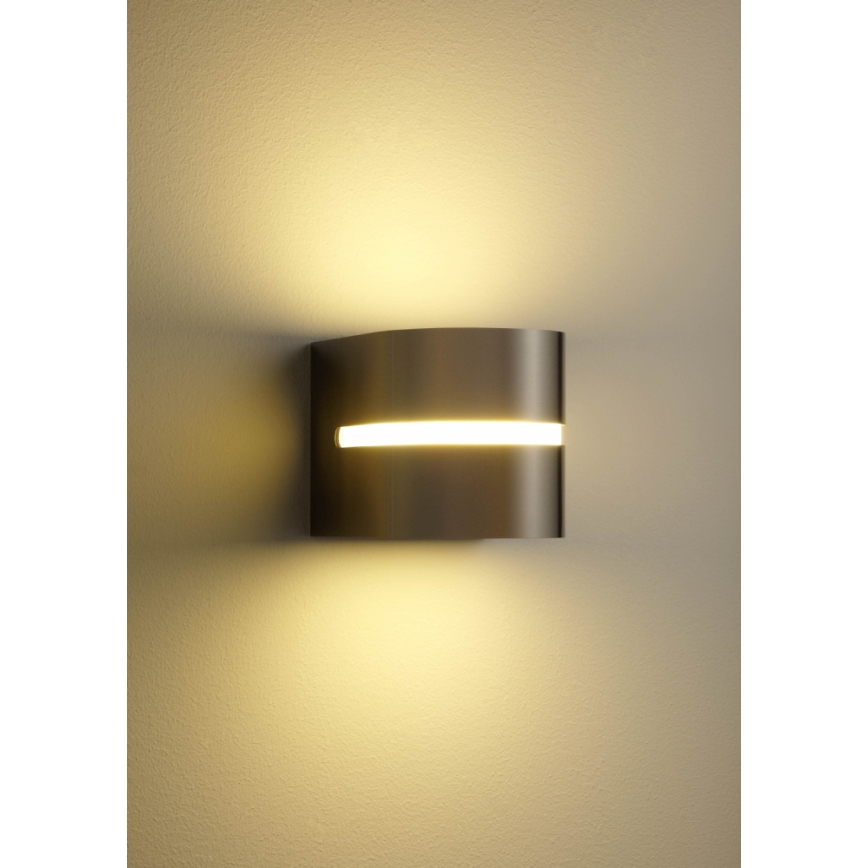 Philips 16928/47/16 - Kinkiet zewnętrzny MYGARDEN HAZEL 1xE27/20W/230V stal nierdzewna
