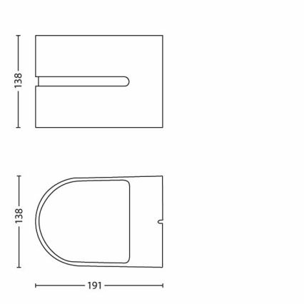 Philips 16928/47/16 - Kinkiet zewnętrzny MYGARDEN HAZEL 1xE27/20W/230V stal nierdzewna
