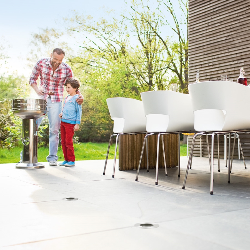 Philips 17074/47/16 - LED Lampa najazdowa MYGARDEN TIMBER GU10/3,5W+ GU10/35W