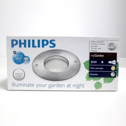 Philips 17074/47/16 - LED Lampa najazdowa MYGARDEN TIMBER GU10/3,5W+ GU10/35W
