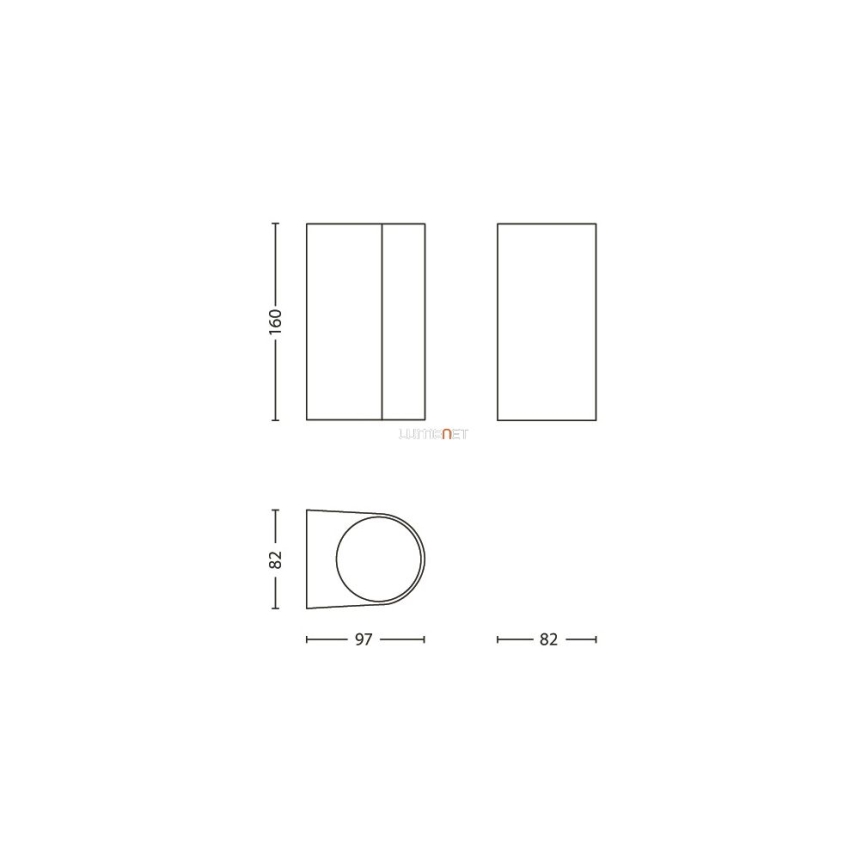 Philips 17102/86/16 - Kinkiet zewnętrzny MYGARDEN NIGHTINGALE 2xGU10/35W/230V