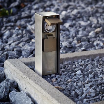 Philips 17108/47/46 - Słupek zewnętrzny chowany MYGARDEN ROCK 230V