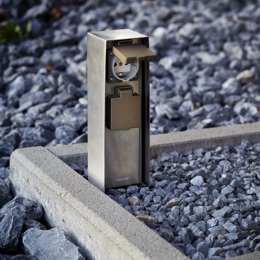 Philips 17108/47/46 - Słupek zewnętrzny chowany MYGARDEN ROCK 230V