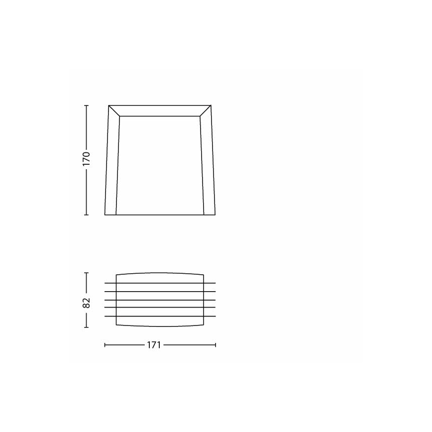 Philips 17182/93/16 - Kinkiet zewnętrzny ECOMOODS SHADES 1xE27/15W/230V