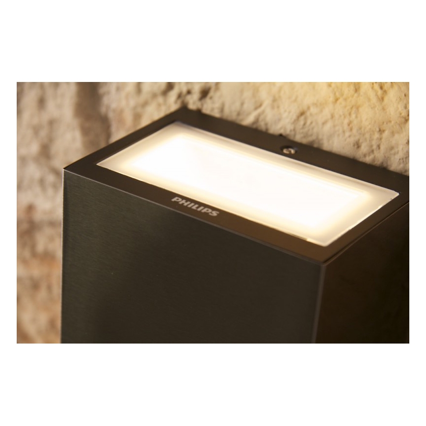 Philips 17209/47/16 - Kinkiet zewnętrzny FLAGSTONE 3xLED/1W/230V
