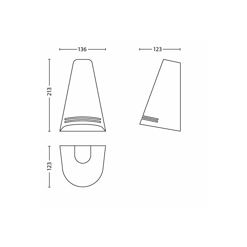 Philips 17226/31/16 - LED Kinkiet zewnętrzny MYGARDEN WOODS 1xE27/15W IP44