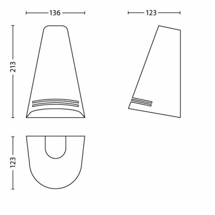 Philips 17226/47/16 - Kinkiet zewnętrzny ECOMOODS 1xE27/15W/230V stal nierdzewna