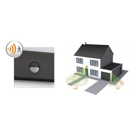 Philips - Zewnętrzny kinkiet LED z czujnikiem LED/3W/230V IP44