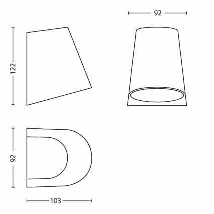 Philips - Oświetlenie zewnętrzne LED 1xLED/3W/230V IP44