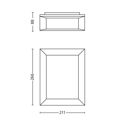 Philips - Oprawa zewnętrzna na ścianę 1xLED/6W/230V