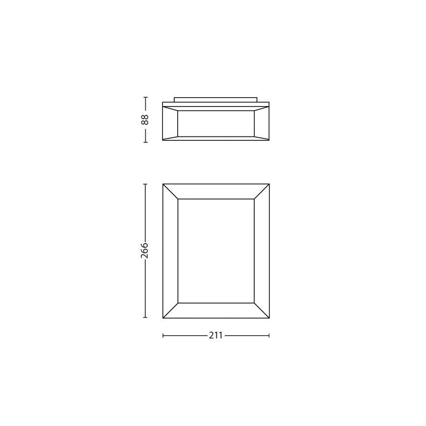 Philips 17293/93/16 - Oprawa zewnętrzna na ścianę MYGARDEN KARP 1xLED/6W/230V