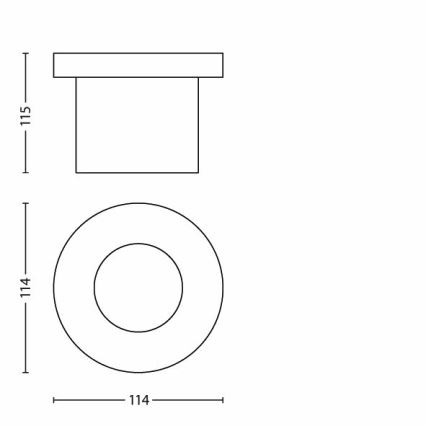 Philips - LED Zewnętrzna lampa najazdowa 1xLED/3W/230V