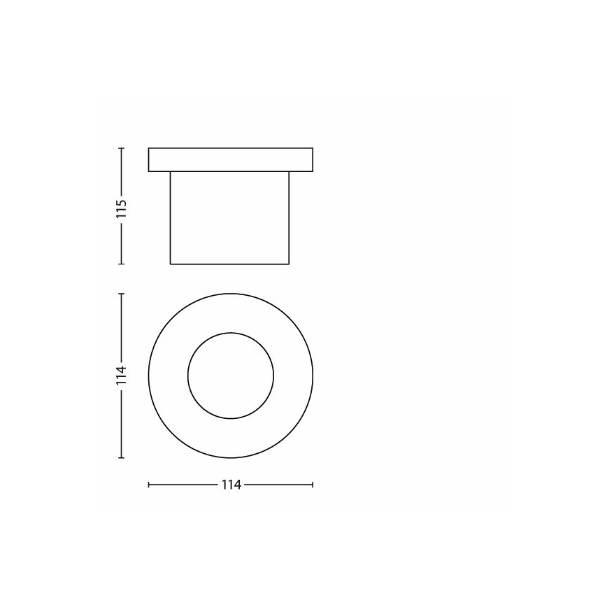 Philips - Zewnętrzna oprawa najazdowa LED/3W/230V