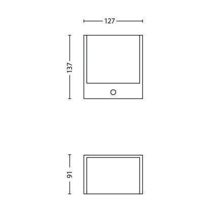 Philips 17317/30/16 - LED  Kinkiet zewnętrzny z czujnikiem ruchu MYGARDEN MACAW 1xLED/3W/230V