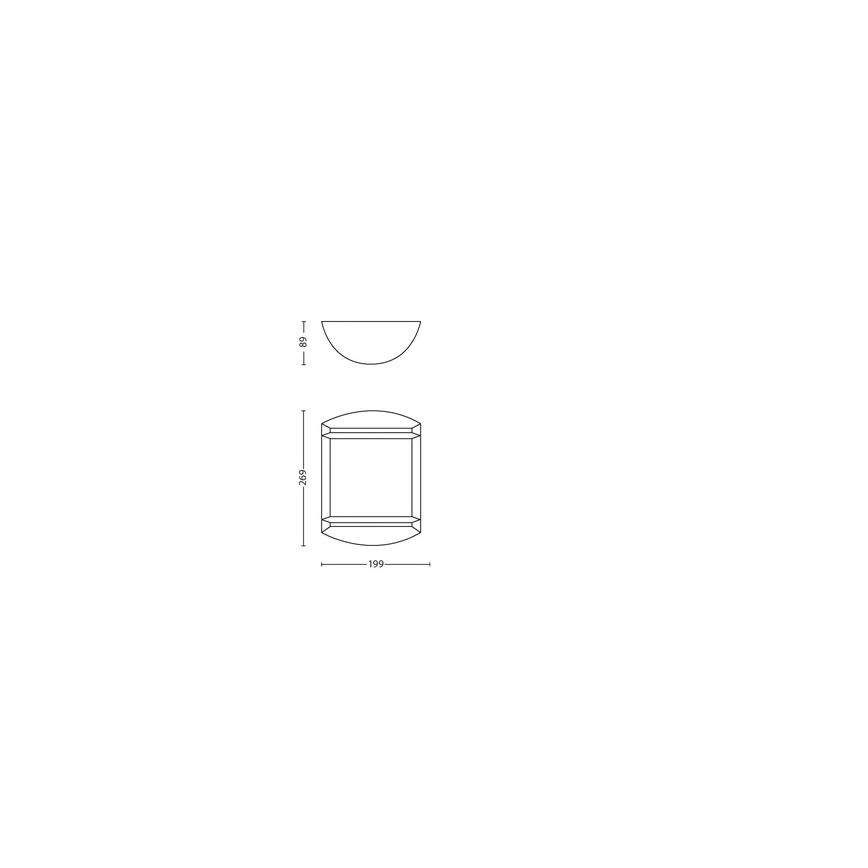 Philips - Oprawa zewnętrzna na ścianę 1xLED/6W/230V