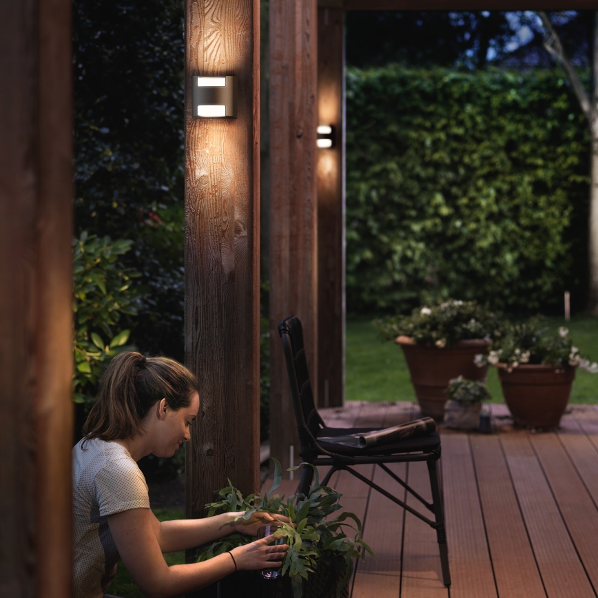 Philips 17321/93/16 - Oprawa zewnętrzna na ścianę MYGARDEN GRASS 2xLED/4,5W/230V