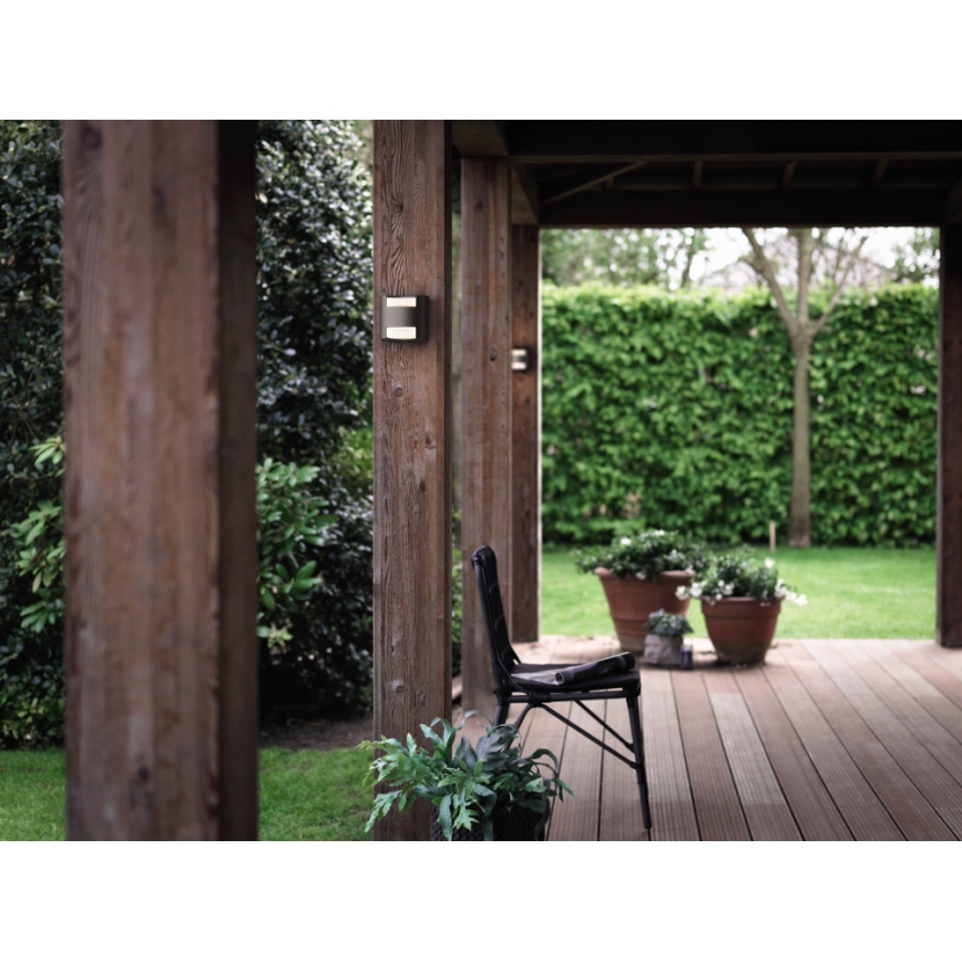 Philips 17321/93/16 - Oprawa zewnętrzna na ścianę MYGARDEN GRASS 2xLED/4,5W/230V