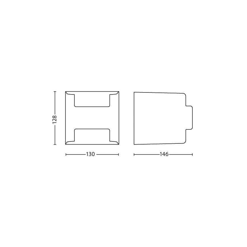 Philips - Oprawa zewnętrzna na ścianę 2xLED/4,5W/230V