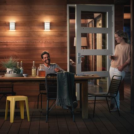 Philips 17323/47/16 - Oprawa zewnętrzna na ścianę MYGARDEN PYTHON 1xLED/6W/230V