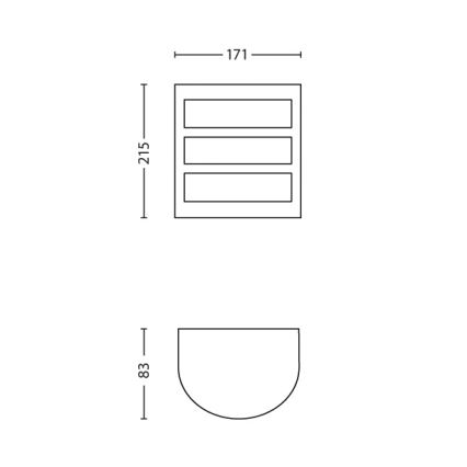 Philips - Oprawa zewnętrzna na ścianę 1xLED/6W/230V