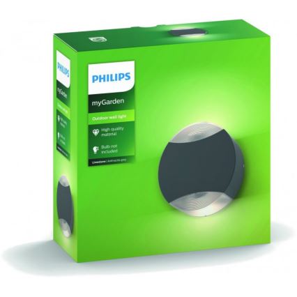 Philips 17338/93/PN - Kinkiet zewnętrzny MYGARDEN LIMESTONE 2xGU10/5W