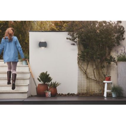 Philips 17338/93/PN - Kinkiet zewnętrzny MYGARDEN LIMESTONE 2xGU10/5W