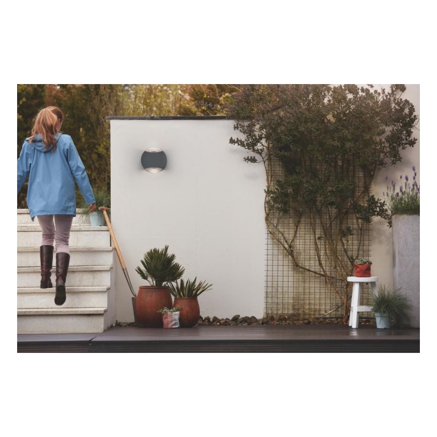 Philips 17338/93/PN - Kinkiet zewnętrzny MYGARDEN LIMESTONE 2xGU10/5W