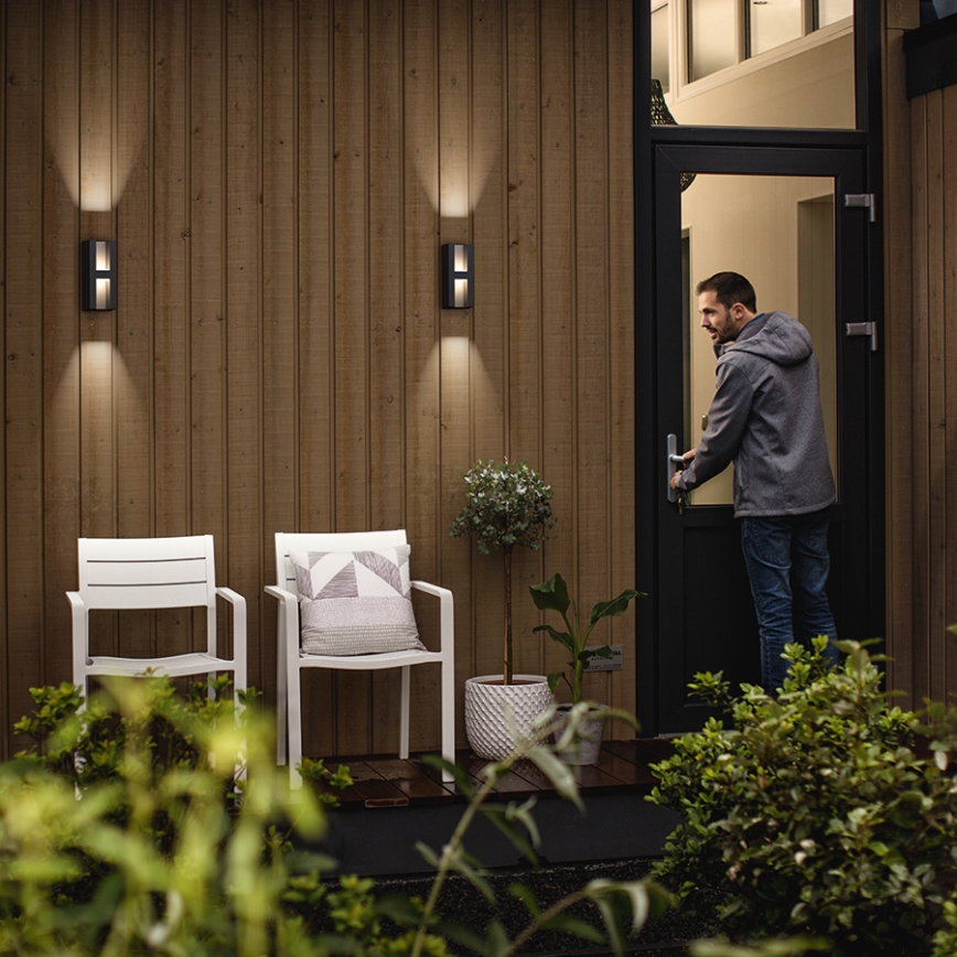 Philips 17351/93/P0 - LED Kinkiet zewnętrzny MYGARDEN SHADOW 2xLED/4,5W