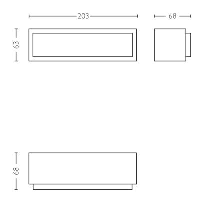 Philips - LED Kinkiet zewnętrzny LED/4,5W IP44