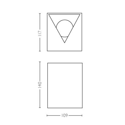 Philips - LED Kinkiet zewnętrzny 2xLED/4,5W