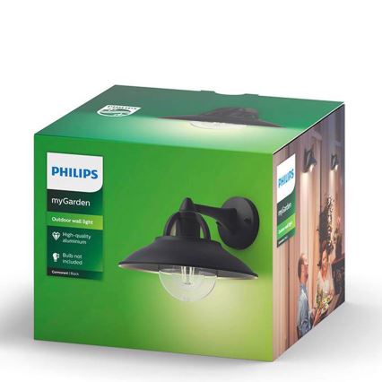 Philips 17381/30/PN - Kinkiet zewnętrzny COMORANT 1xE27/42W/230V IP44