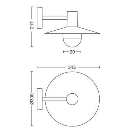 Philips - Oświetlenie zewnętrzne 1xE27/42W/230V IP44