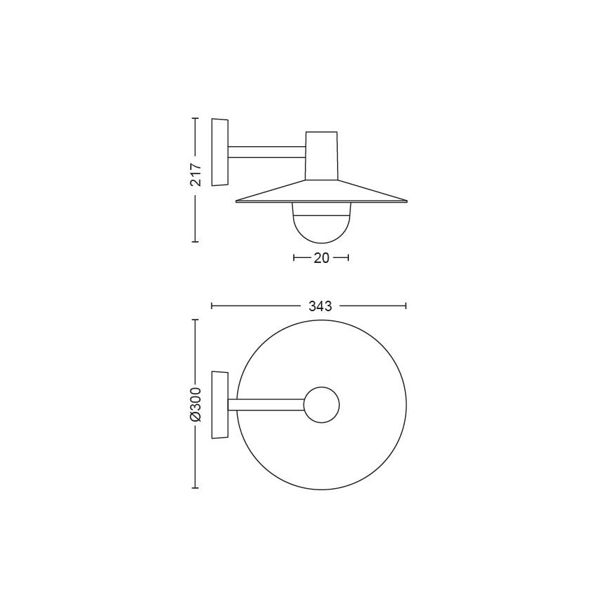 Philips - Oświetlenie zewnętrzne 1xE27/42W/230V IP44