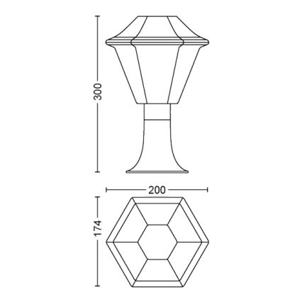 Philips - Lampa zewnętrzna 1xE27/42W/230V