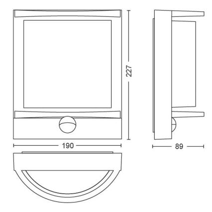 Philips - LED kinkiet zewnętrzny LED/12W