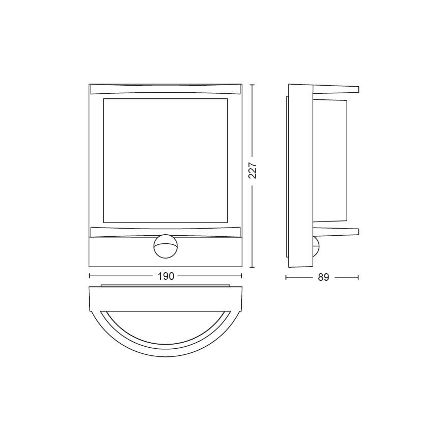 Philips - LED kinkiet zewnętrzny LED/12W